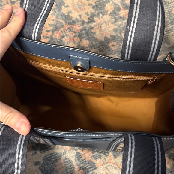 Coach Navy Leather with Logo Straps - Picture 6 of 7